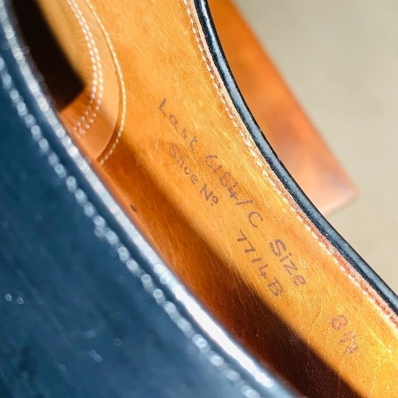 Premium Black Bespoke Cap Toe Oxfords. - Picture 4 of 16